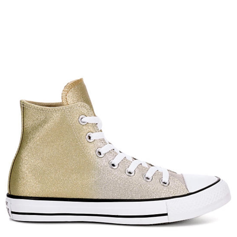 New Women's Converse Hi Ombre Metallic Sneakers - Picture 3 of 8